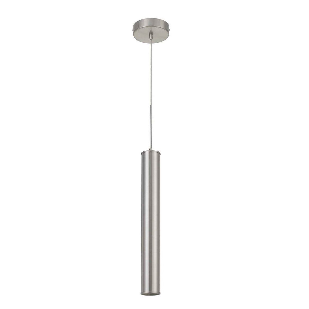 Melini - 24.25" Height Metal Mini Pendant - Brushed Steel