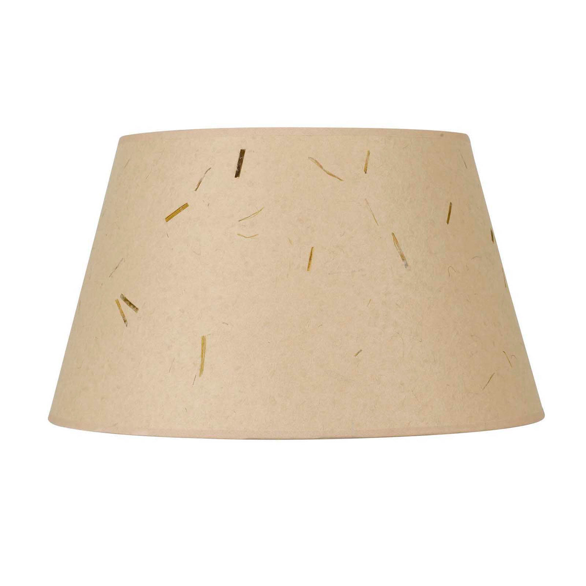 12" Height Paper Shade - Kraft & Beige - 20" Diameter