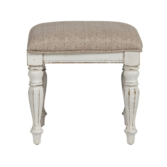 Magnolia Manor - Vanity Stool - Antique White