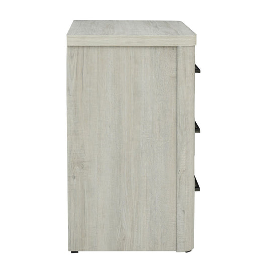 Modern Play - Nightstand With Charging Station - Natural White