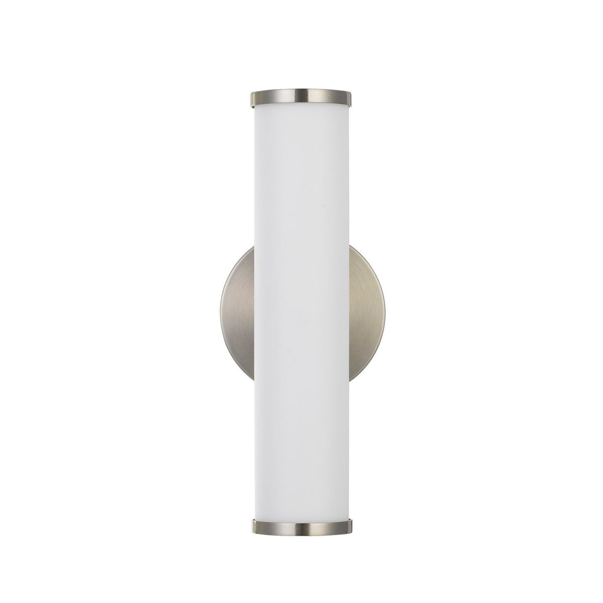 Brentwood - 12.75" Height Metal and Acrylic Vanity Light - Brushed Steel