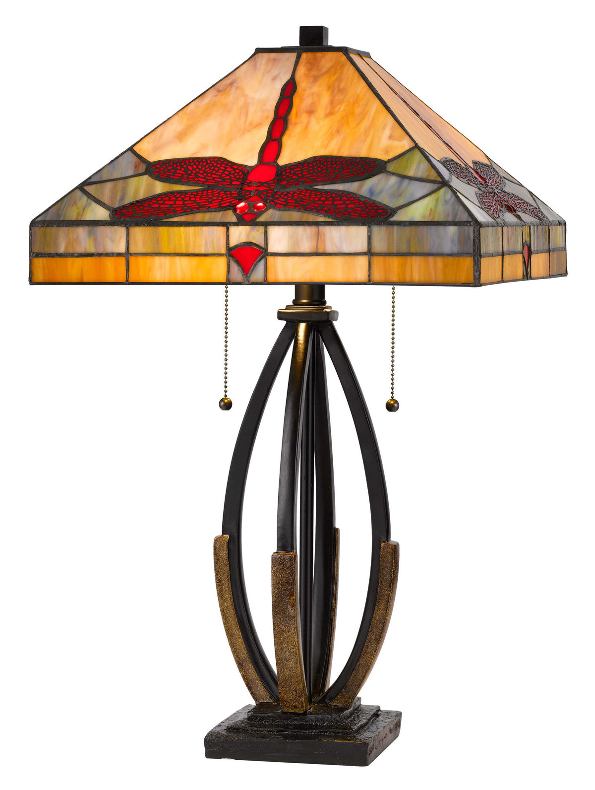Tiffany - 23.75" Height Table Lamp - Dark Bronze