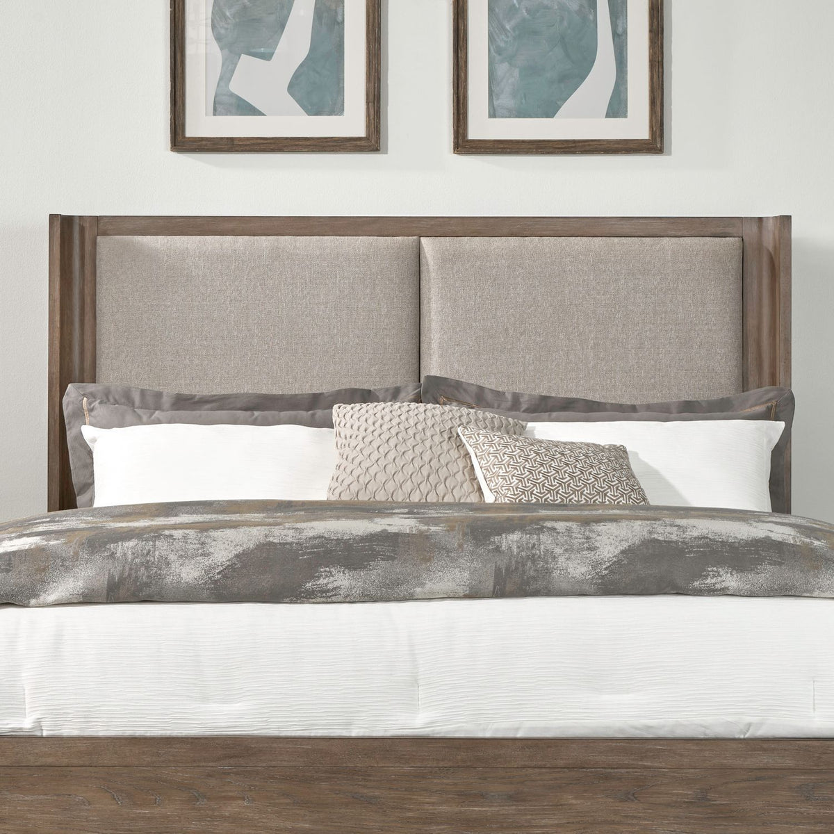 South Bend - Upholstered Shelter Headboard