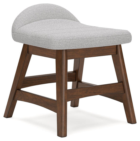 Lyncott - Home Office Desk Chair - Light Gray / Brown