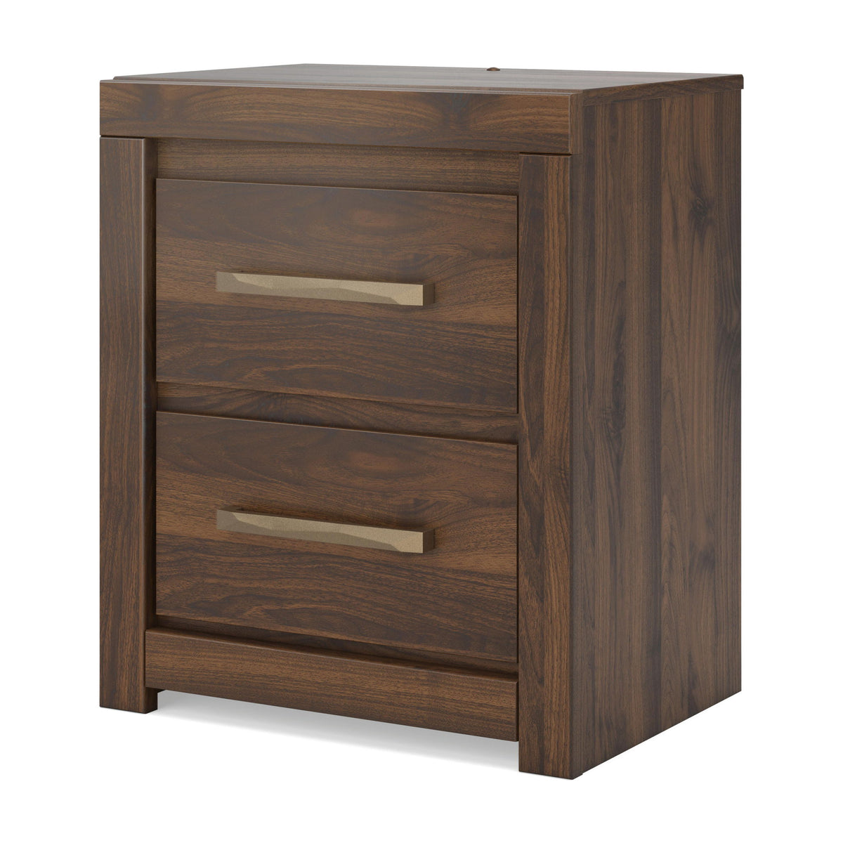 Janfyn - Two Drawer Night Stand - Brown