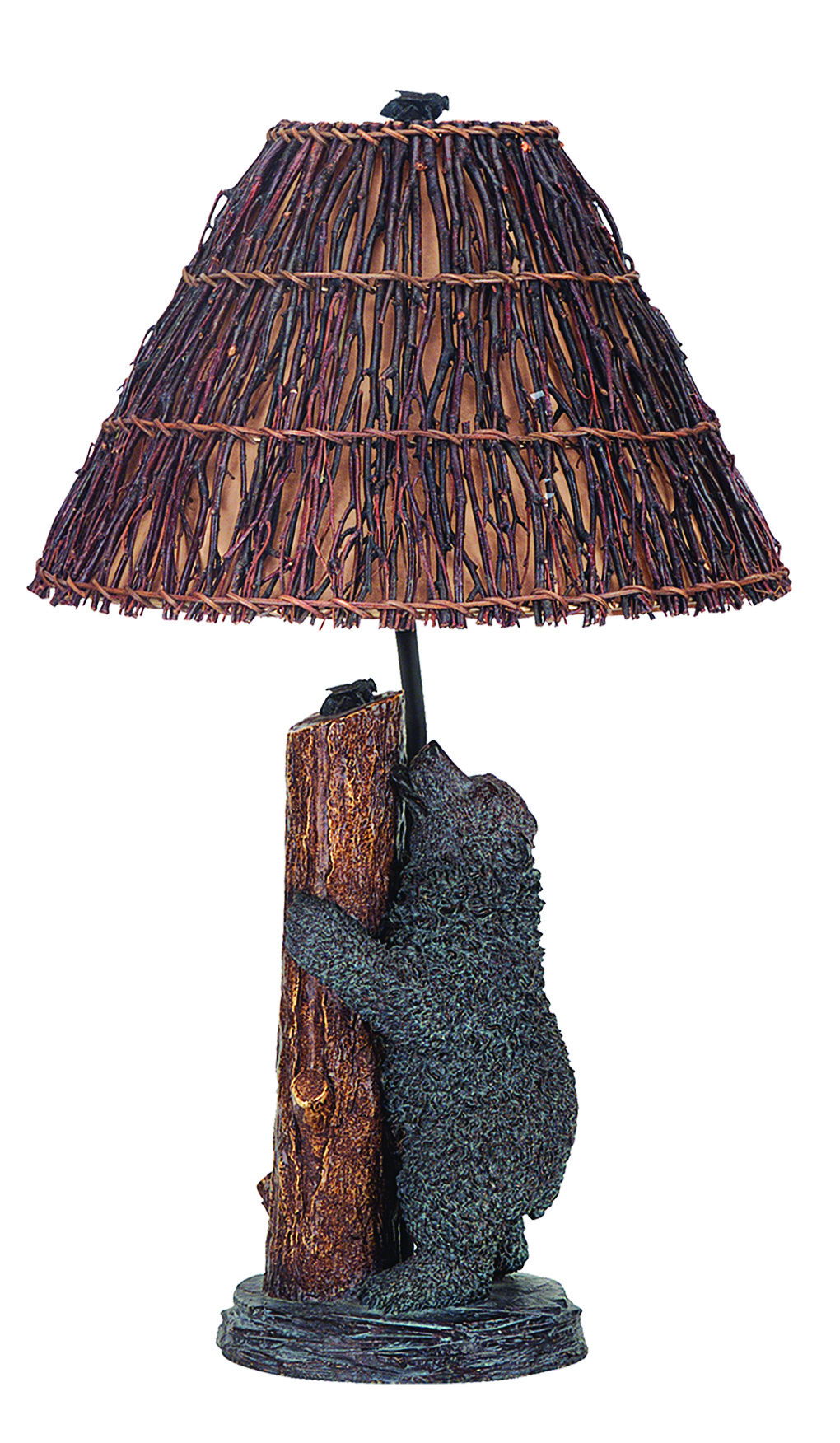 Bear - 29" Height Resin Table Lamp - Brown
