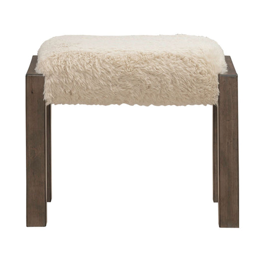 Broadmore - Upholstered Console Stool - Cobblestone Brown