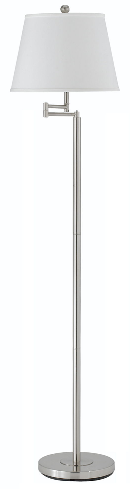 Andros - 60" Height Metal Floor Lamp - Brushed Steel