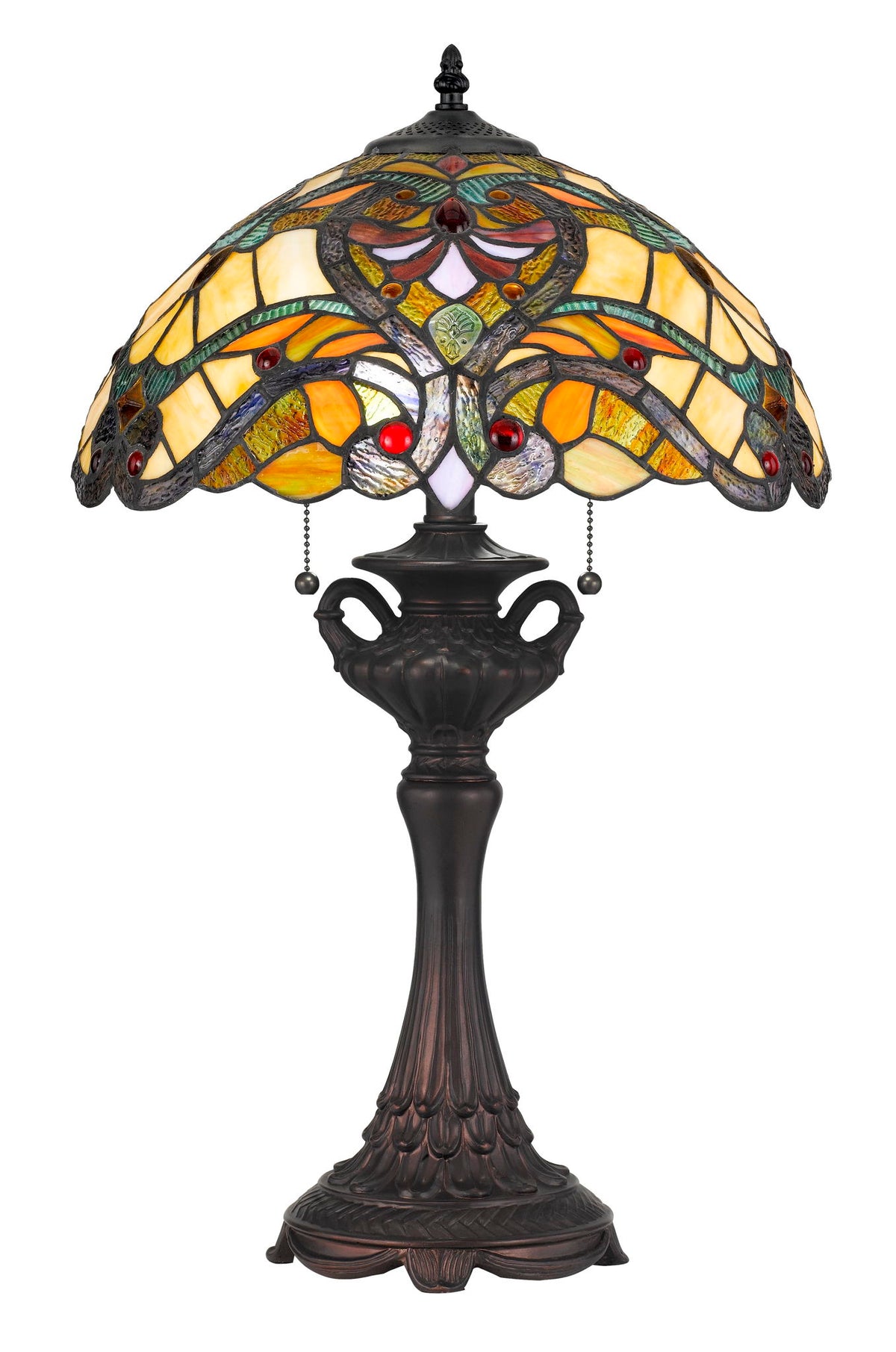 Tiffany - 25" Height Resin Table Lamp - Tiffany