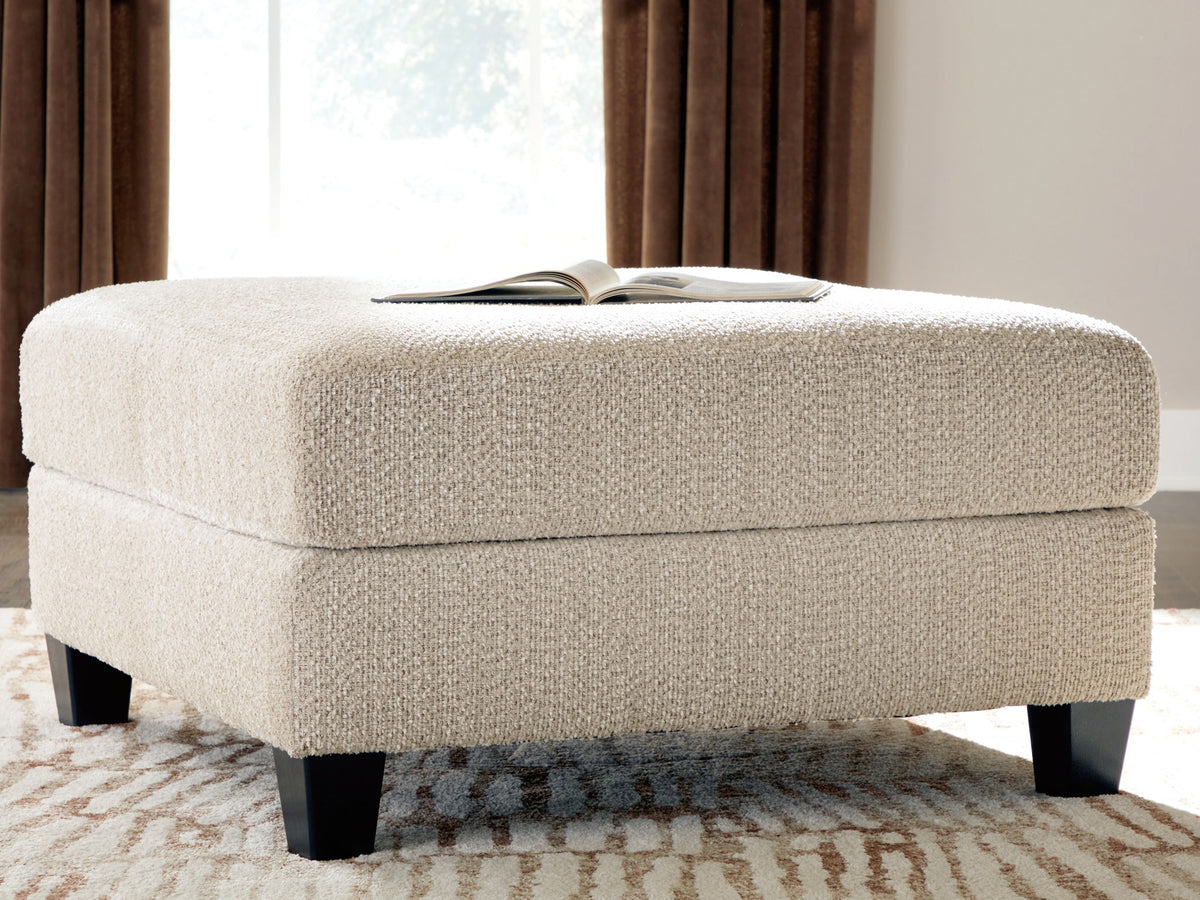 Steelwater Retreat - Oversized Accent Ottoman - Latte