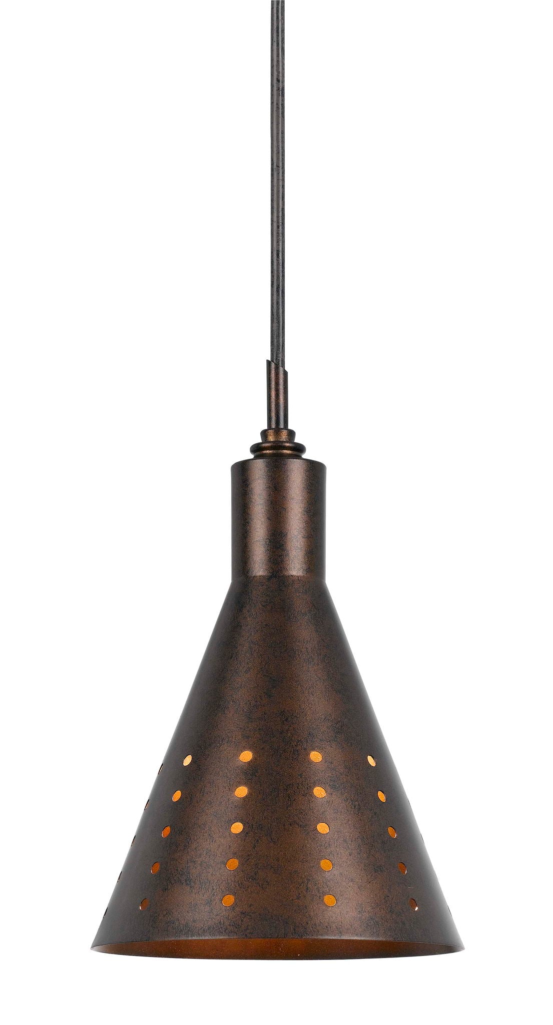 9.8" Height Metal Pendant - Oil Rubbed Bronze