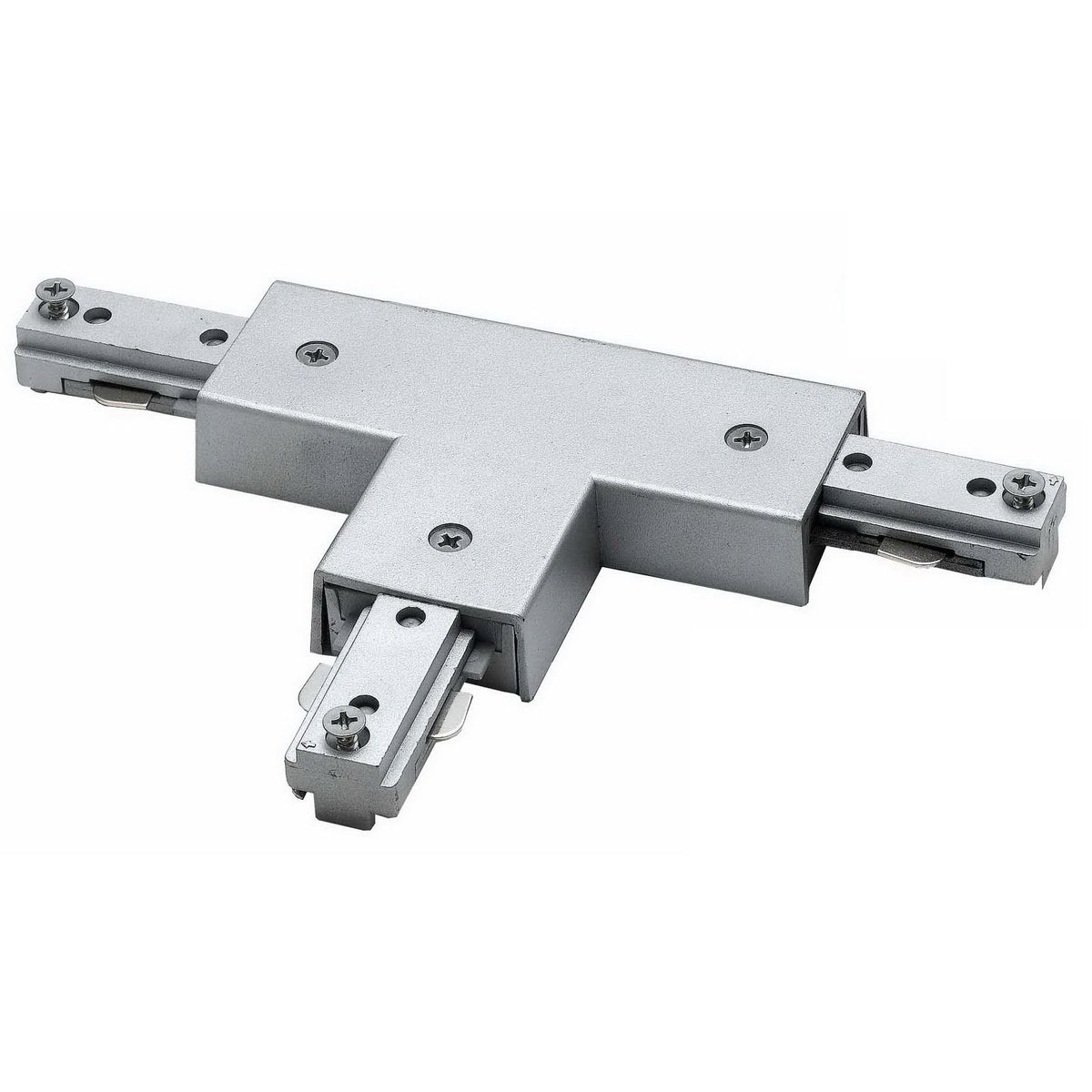 0.8" Height T Connector With Right Polarity - Brushed Steel
