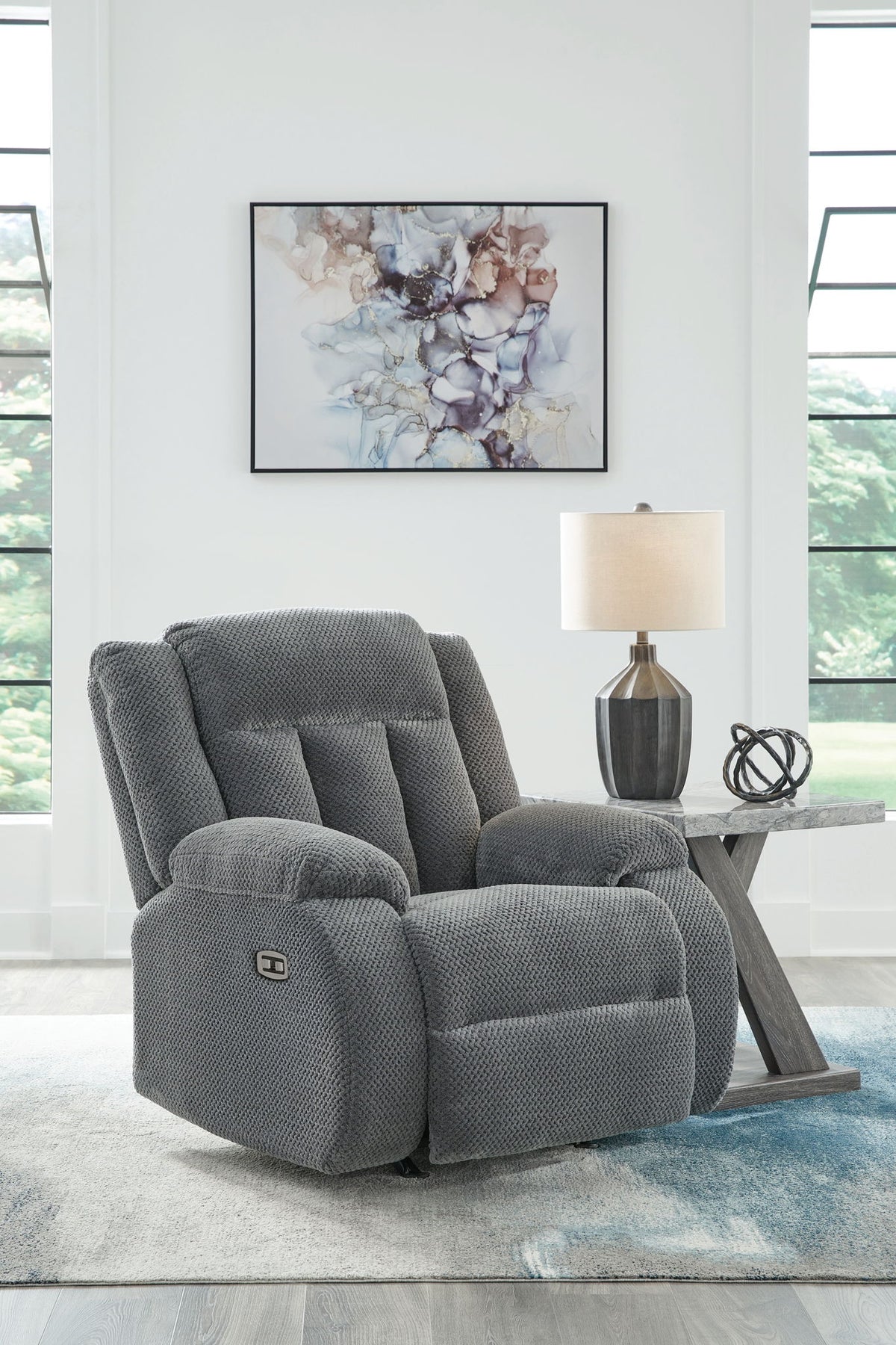 Observation - Power Rocker Recliner - Steel