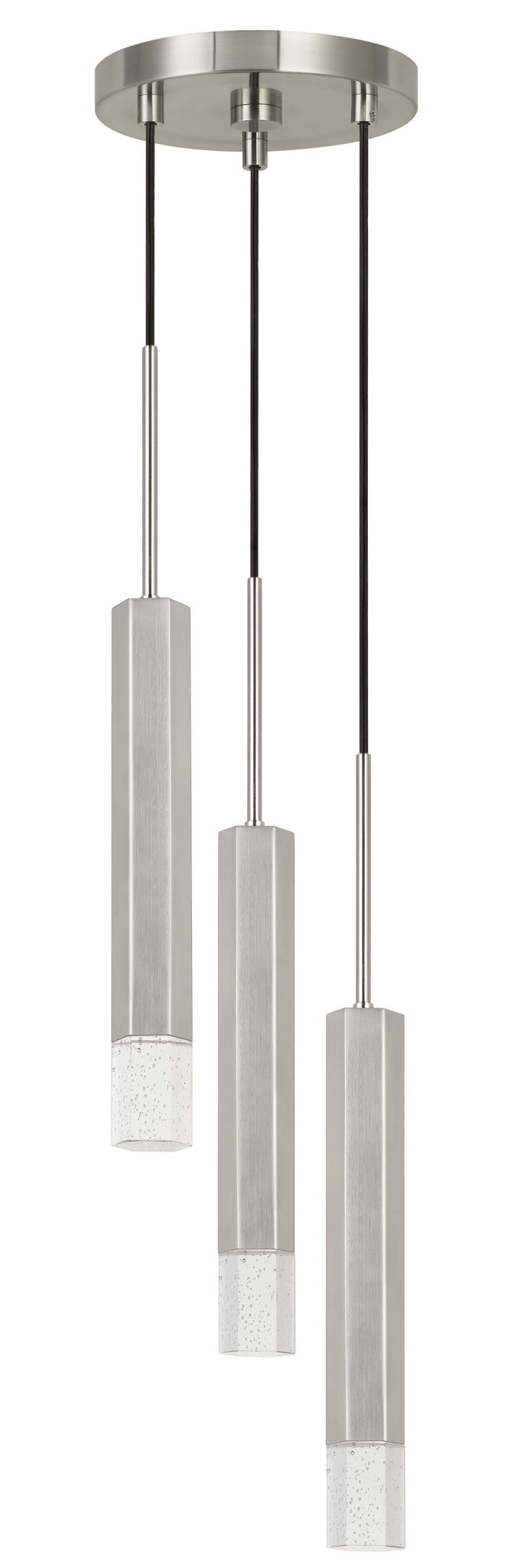 24" Height Aluminum Cast Pendant - Silver