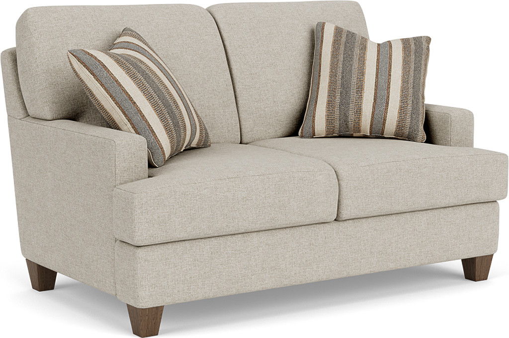 Moxy - Fabric Loveseat, T-Shaped Seat Cushion