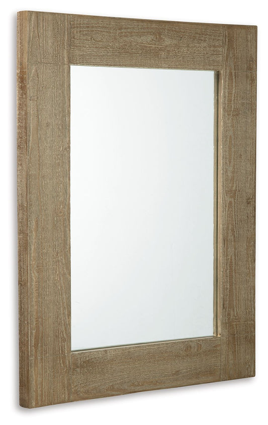 Waltleigh - Accent Mirror - Distressed Brown