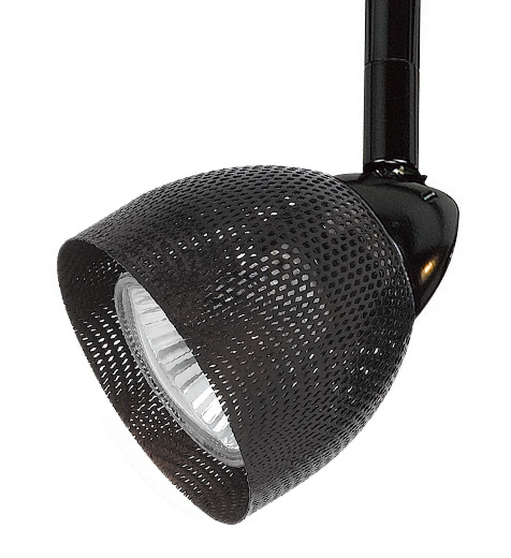 4.87" Height Serpentine Track Head With Shade - Black - Mesh