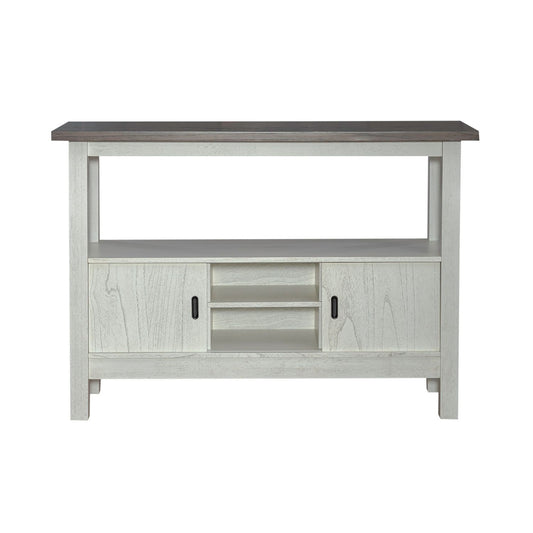 Brook Bay - Sideboard - Textured White / Carbon Gray