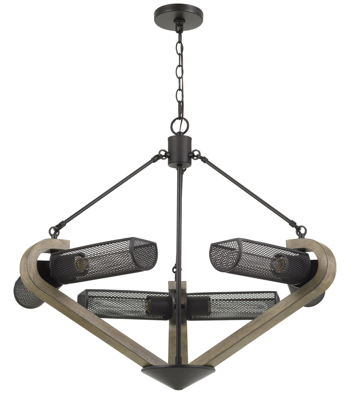 Baden - Chandelier - Wood & Iron