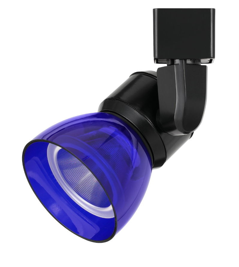 6.25" Height Metal Track Head - Black & Blue
