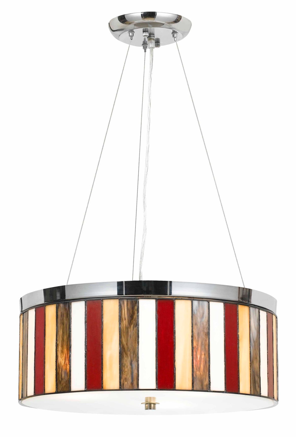 Tiffany - 47" Height Pendant - Chrome
