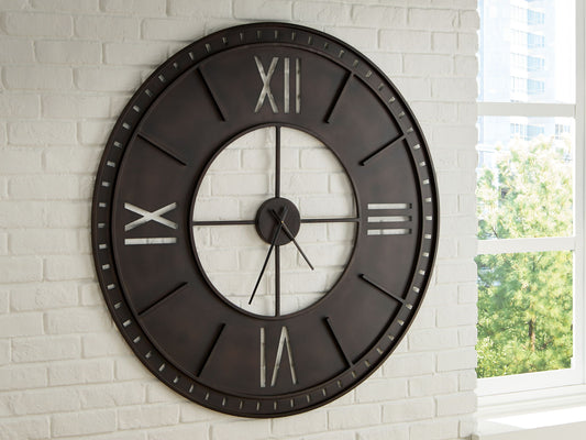 Lytle - Wall Clock - Antique Brown
