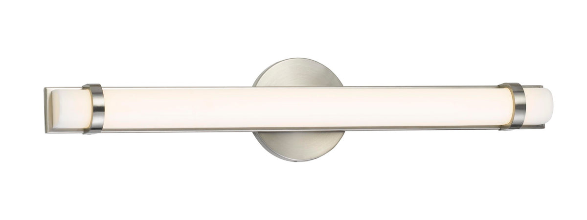25.5" Long Metal Base Vanity Light - Brushed Steel