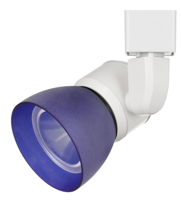6.25" Height Metal Track Head - White & Frosty Blue