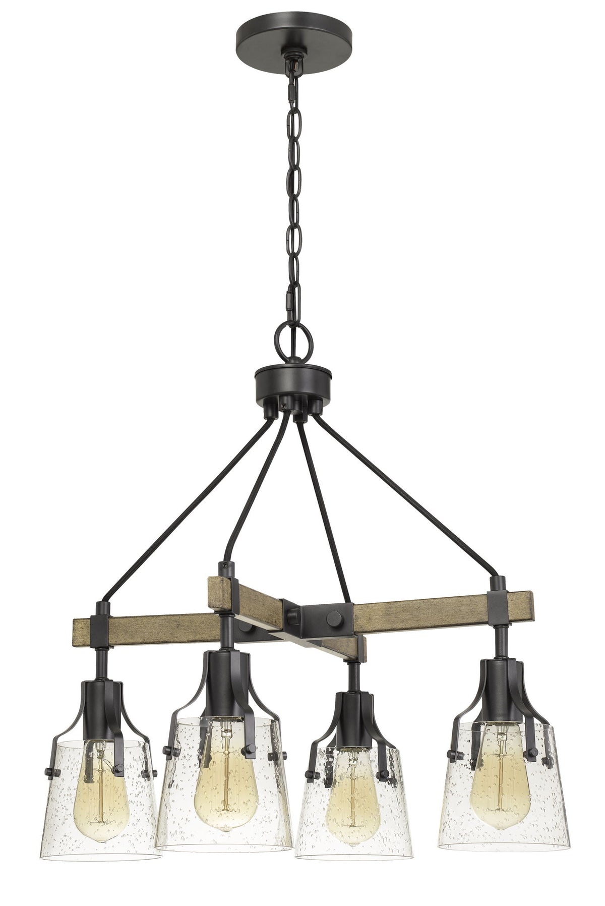 Aosta - Chandelier - Wood & Iron