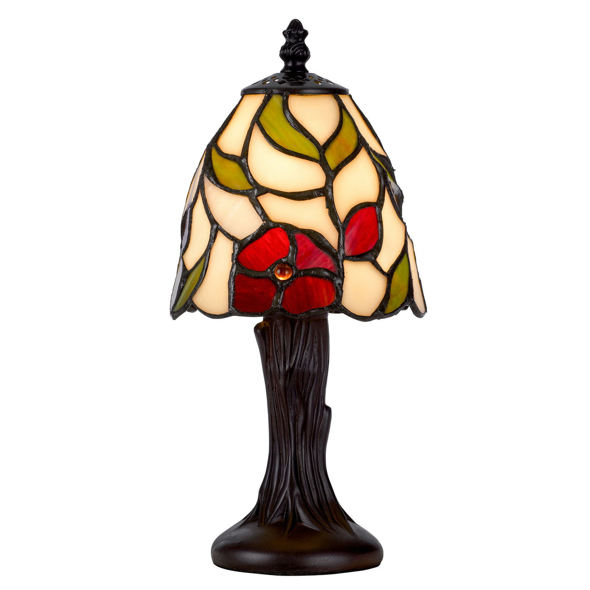 3114 Tiffany - 11" Height Metal / Resin Accent Lamp - Dark Bronze