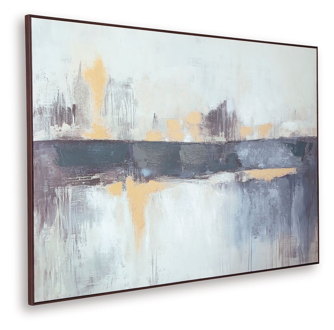 Gatesford - Wall Art - Blue / White / Tan