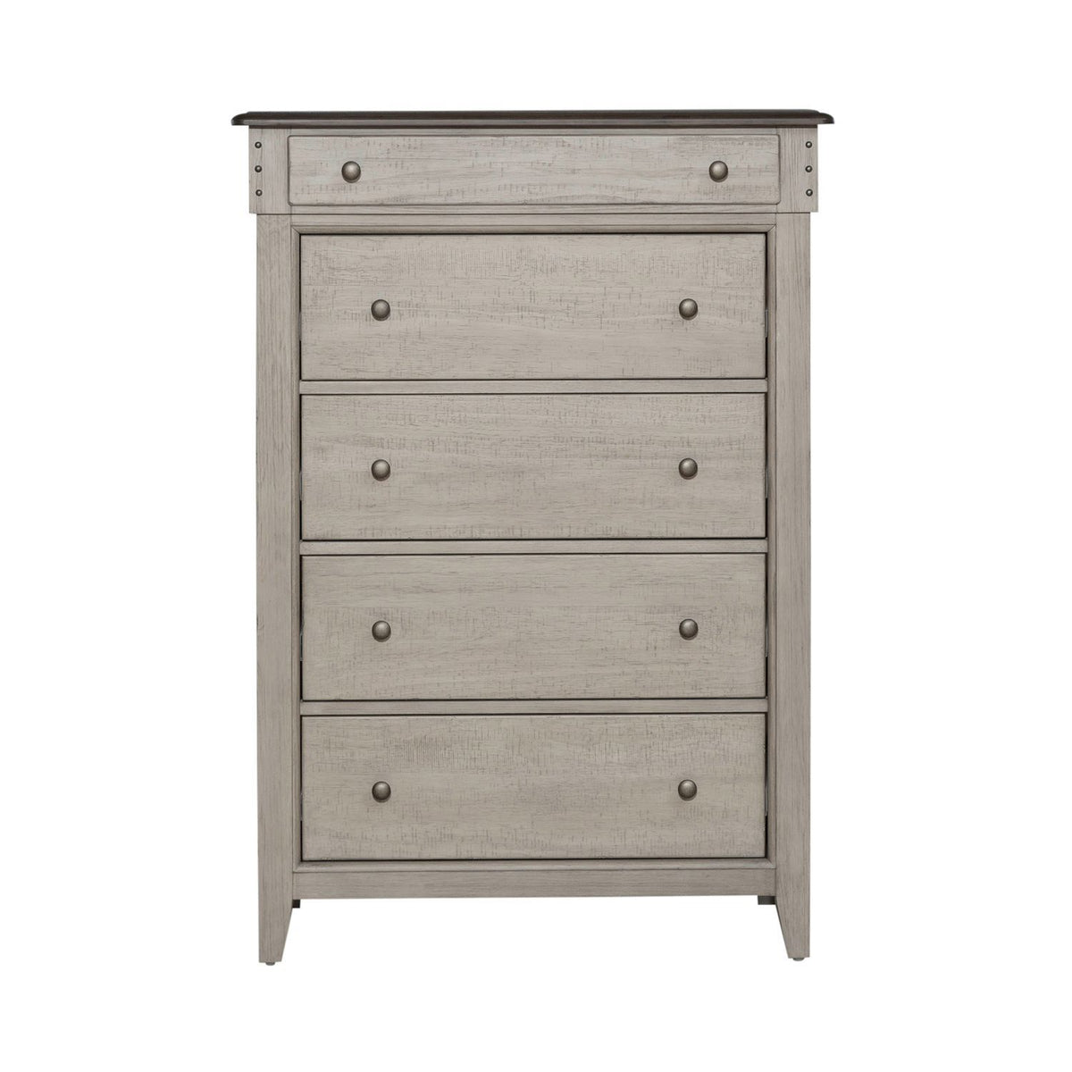 Ivy Hollow - 5 Drawer Chest - Weathered Linen / Dusty Taupe