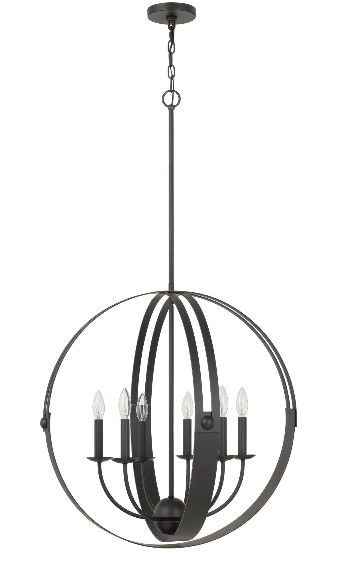 Valais - Chandelier - Matte Black