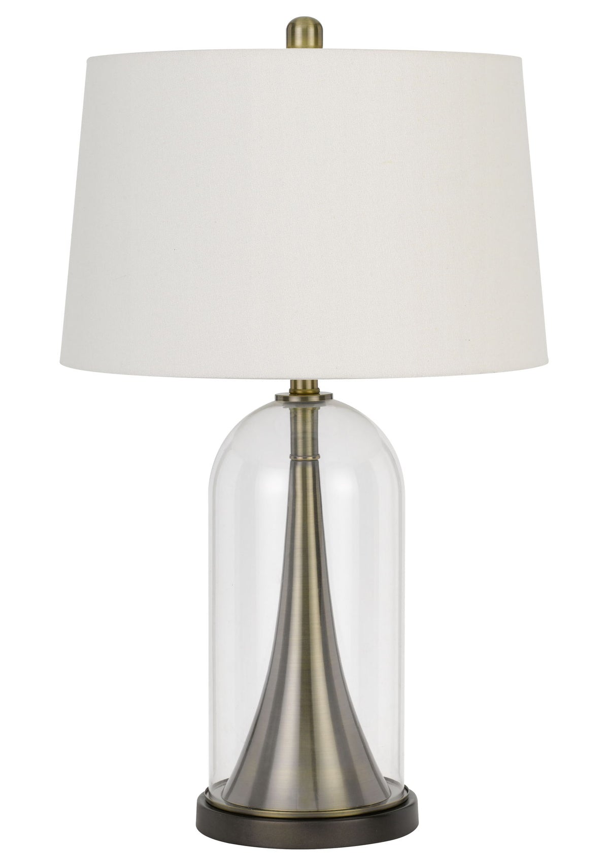 Camargo - Table Lamp - Glass & Antique Brass