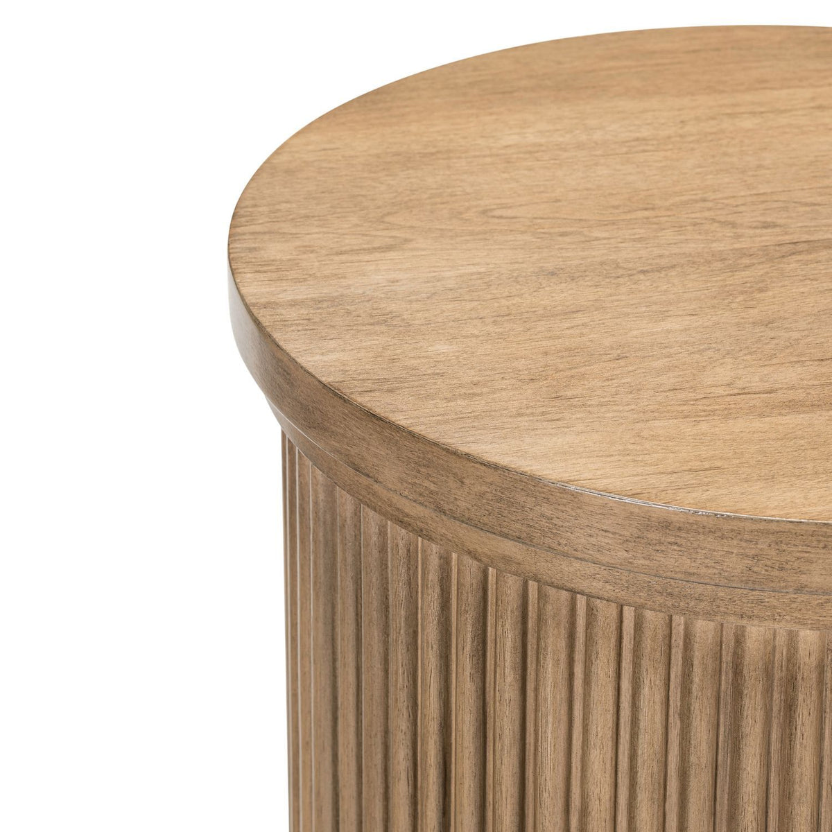 Haven Hills - Round Chairside Table - Camel Beige