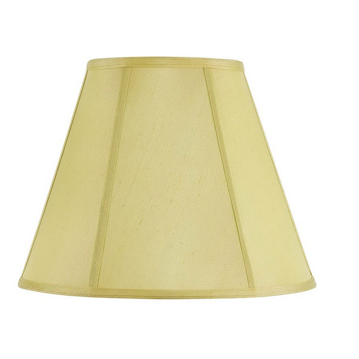 Piped Deep Empire - 16" Height Fabric Shade - Champagne