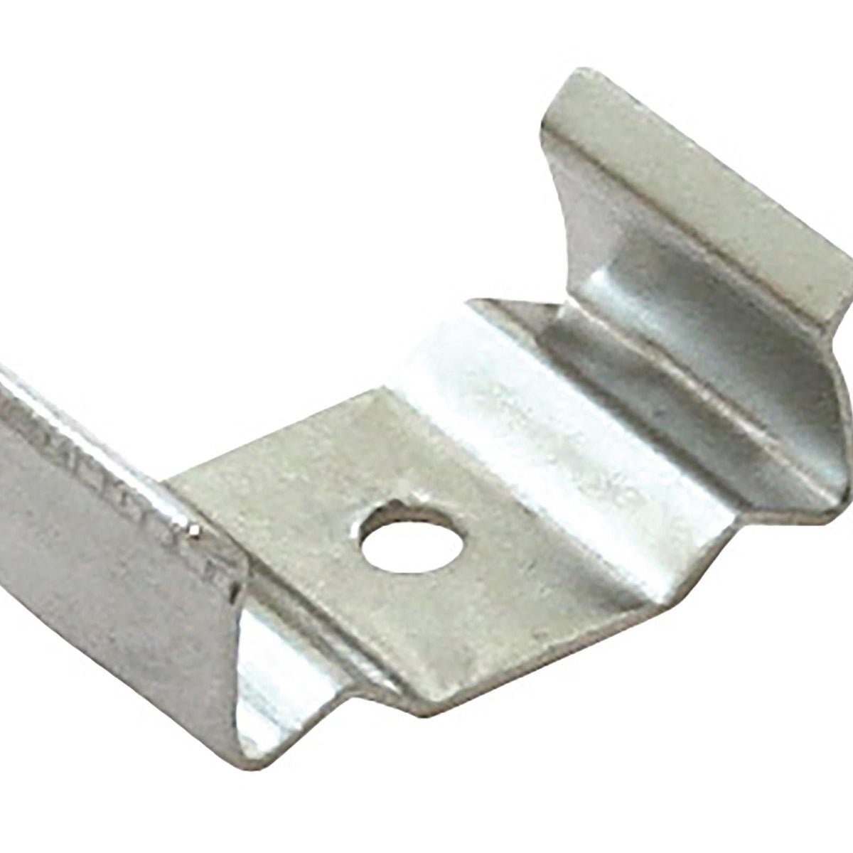 LTLS Series - Flat Surface Mounting Clip - Brushed Steel