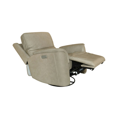 Henry - Power Swivel Gliding Recliner With Power Headrest, Lumbar, Heat & Massage