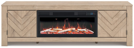 Cayboni - LG TV Stand With Fireplace Option