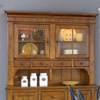 Treasures - Hutch - Rustic Oak