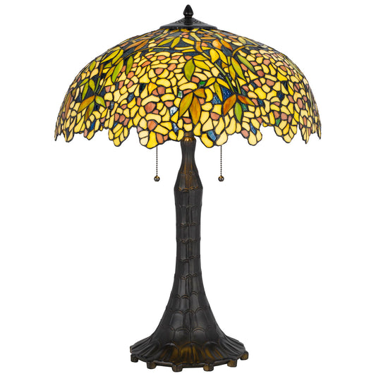 Sunburst - 29.25" Height Zinc-Alloytable Lamp - Dark Bronze / Yellow