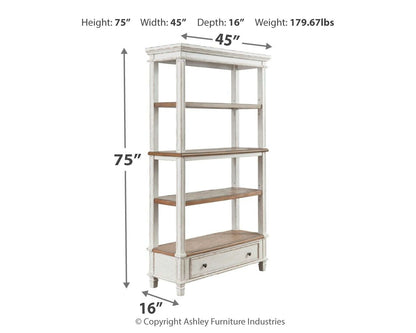 Realyn - Bookcase - Brown / White