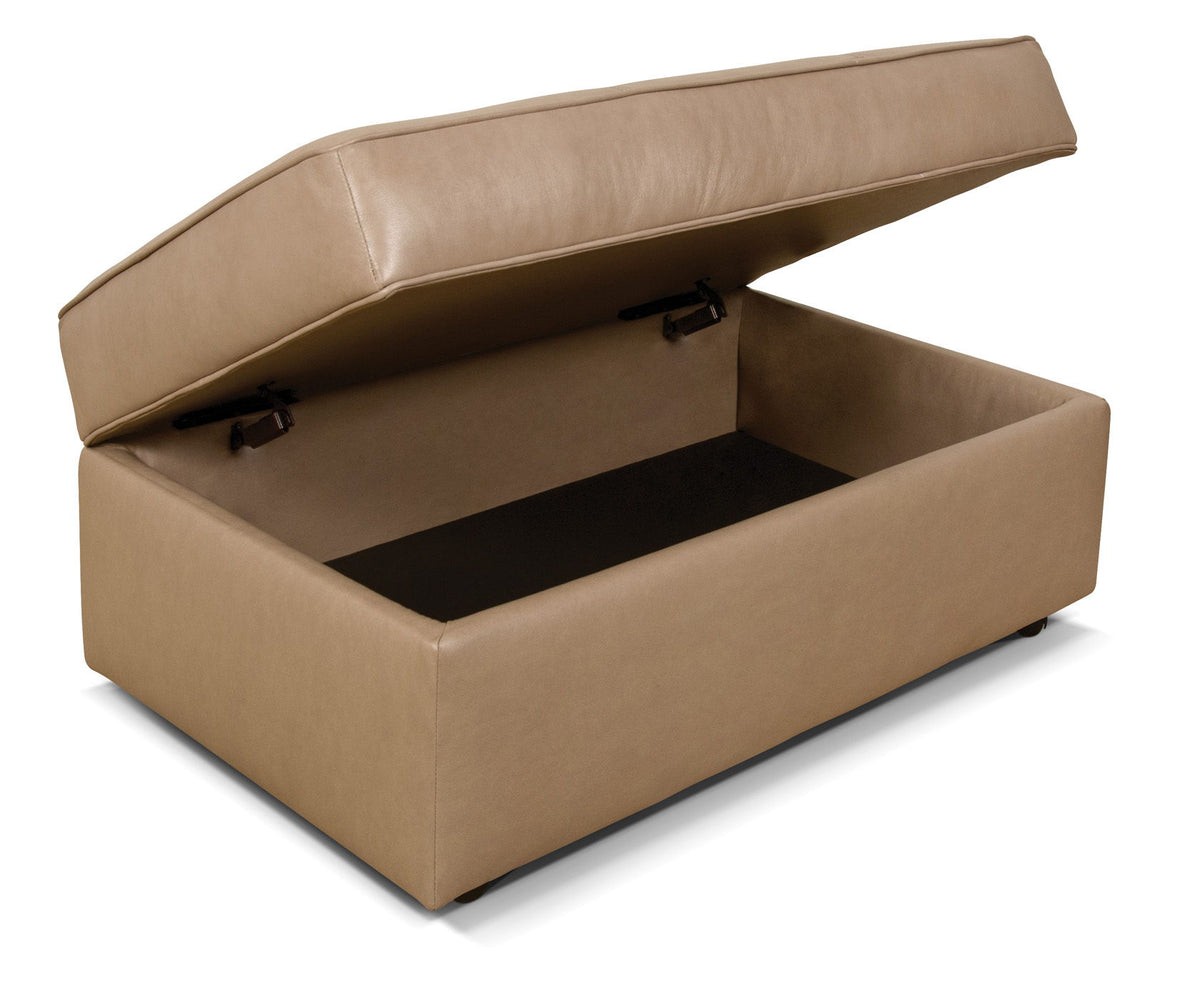 Lachlan - Leather Cocktail Ottoman