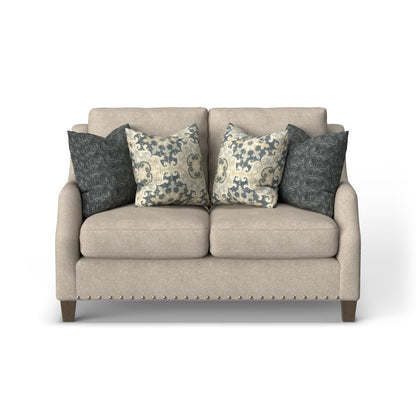 Gianna - Fabric Loveseat With Nailhead Trim