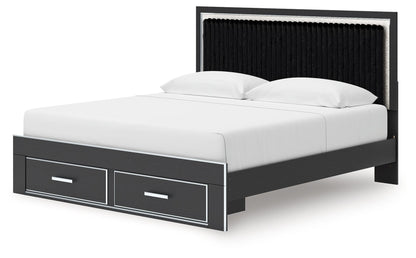 Zuraleus - Upholstered Panel Platform Storage Bed