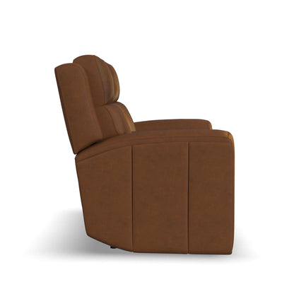 Wyatt - Power Reclining Loveseat With Console & Power Headrests & Lumbar