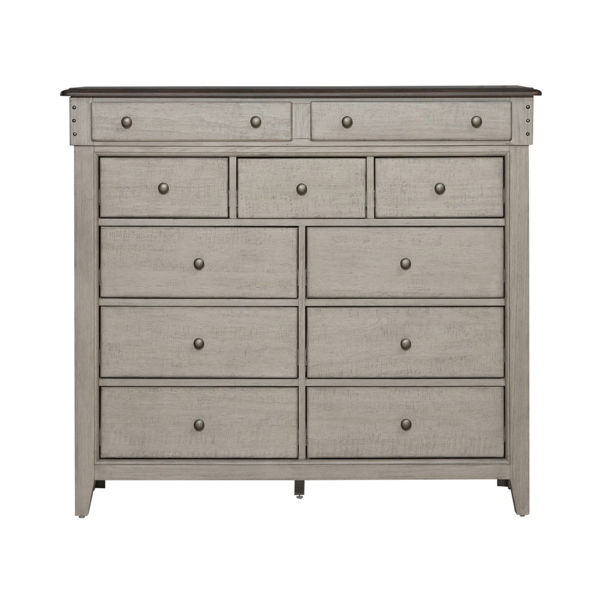 Ivy Hollow - 11 Drawer Chesser - Weathered Linen / Dusty Taupe
