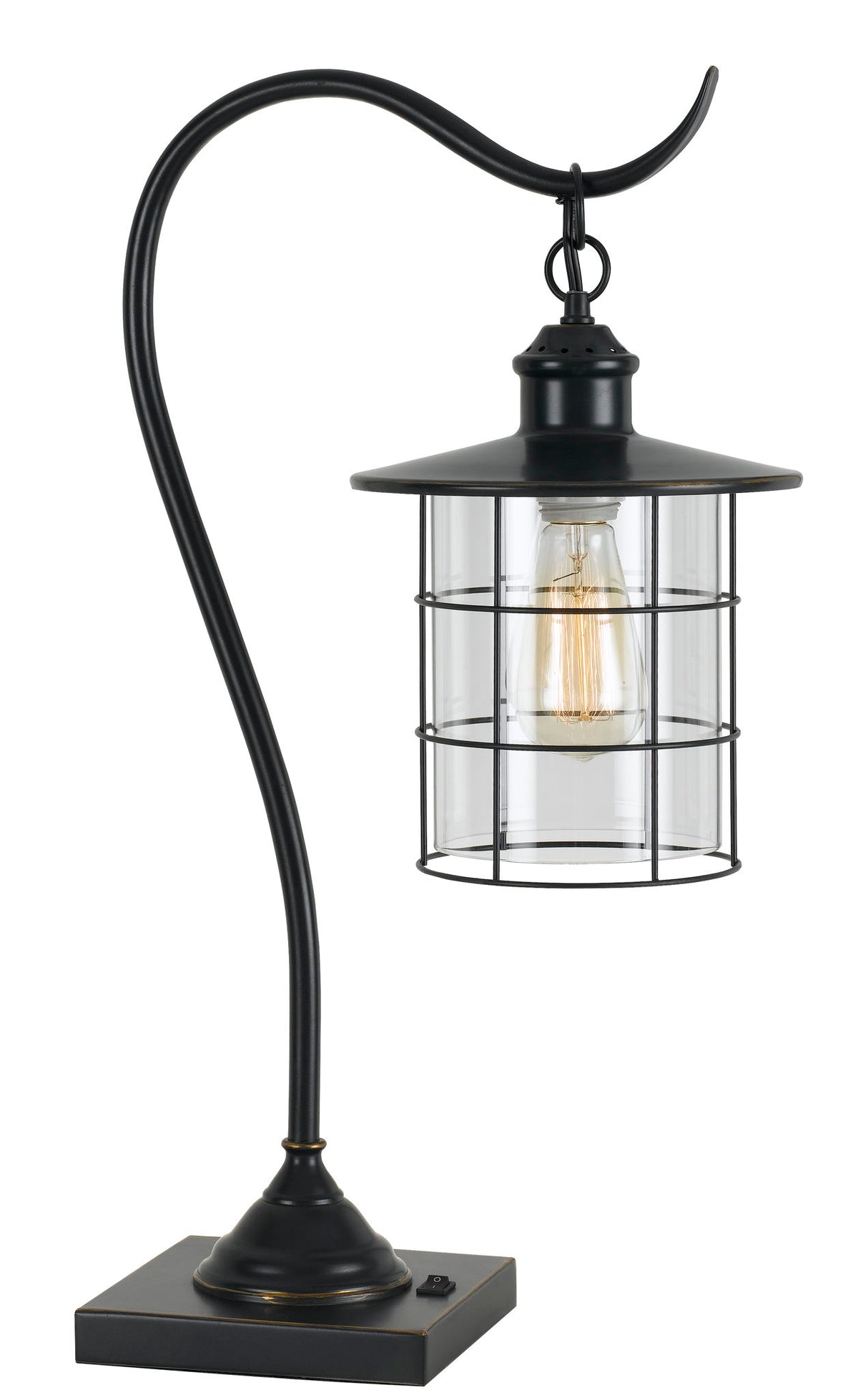 Silverton - 25" Height Metal Desk Lamp - Dark Bronze