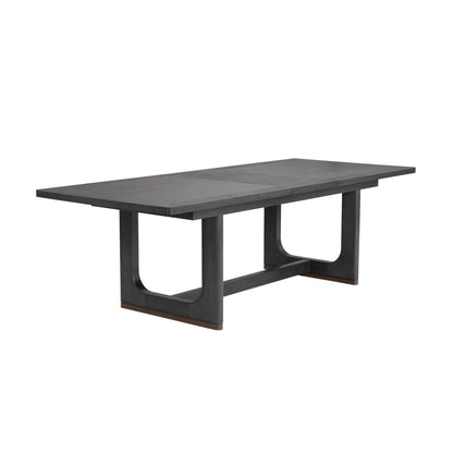 Waterfall - Rectangular Dining Table - Deep Ebony