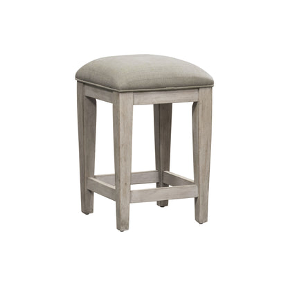 Heartland - Upholstered Console Stool - Antique White / Tobacco Tops